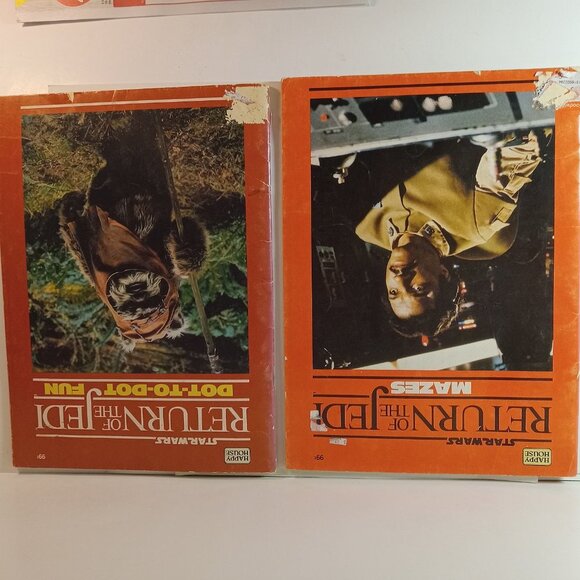 Vintage Set of 2 Return of the Jedi Activity books " used" - Picture 11 of 11